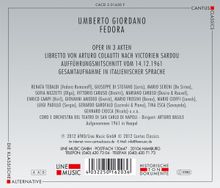 Umberto Giordano (1867-1948): Fedora, 2 CDs