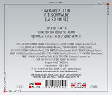 Giacomo Puccini (1858-1924): La Rondine (in deutscher Sprache), 2 CDs