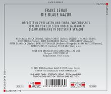 Franz Lehar (1870-1948): Die blaue Mazur, 2 CDs