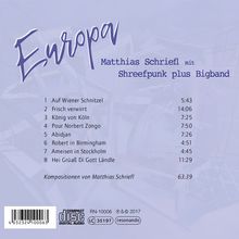 Matthias Schriefl (geb. 1981): Europa, CD