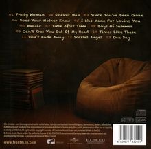 Texte: 1. Pretty Woman, 2. Rocket Man, 3. Since You've Been Gone. Ein brauner Sitzsack steht in einem dunklen Raum.