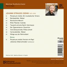Titel: Johann Strauss (Sohn) Werke, Interpreten: Münchner Rundfunkorchester & Patrick Hahn. Foto eines Mannes.
