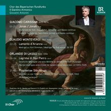 Chor des Bayerischen Rundfunks. Giacomo Carissimi, Claudio Monteverdi, Orlando di Lasso. BR Klassik Logo.