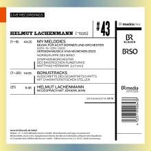 Helmut Lachenmann (geb. 1935): My Melodies für 8 Hörner &amp; Orchester, CD