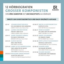 12 Hörbiografien großer Komponisten von Jörg Handstein (Erweiterte Neuausgabe 2023), 46 CDs