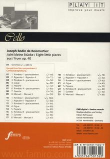 Play-it Studio-CD Cello: Joseph Bodin de Boismortier, CD