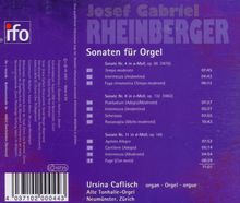 Josef Rheinberger (1839-1901): Orgelsonaten Nr.4,8,11, CD