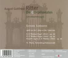 August Gottfried Ritter (1811-1885): Orgelsonaten Nr.1-4 (opp.11,19,23,31), CD