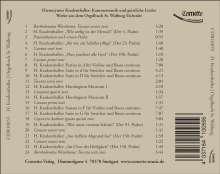 Hieronymus Kradenthaller (1637-1700): Kammermusik &amp; Geistliche Lieder (Aus dem Orgelbuch St. Walburg Eichstätt), CD