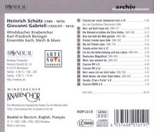 Windsbacher Knabenchor - Schütz &amp; Gabrieli, CD