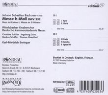 Johann Sebastian Bach (1685-1750): Messe h-moll BWV 232, 2 CDs