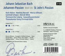 Johann Sebastian Bach (1685-1750): Johannes-Passion BWV 245, 2 CDs