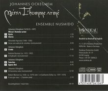 Johannes Ockeghem (1430-1497): Missa "L'homme arme", CD