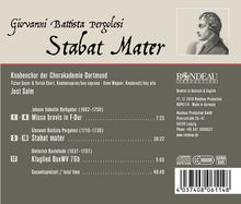 Giovanni Battista Pergolesi (1710-1736): Stabat Mater, CD