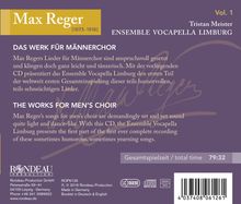 Max Reger (1873-1916): Das Werk für Männerchor Vol.1, CD