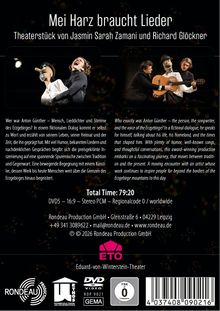 "Mei Harz braucht Lieder" - Theaterstück von Jasmin Sarah Zamani und Richard Glöckner. Zwei Männer spielen Gitarre.