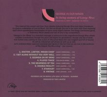 "GEORGE IN OUR MINDS. In loving memory of George Mraz" steht oben. Darunter eine Trackliste von Titeln und Künstlern.