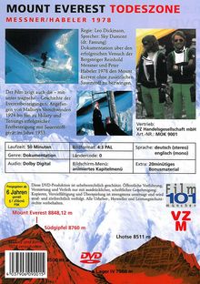 Bergsteigen: Mount Everest Todeszone, DVD