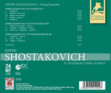 Dmitri Schostakowitsch (1906-1975): Streichquartette Nr.3,5,7, CD