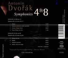 Antonin Dvorak (1841-1904): Symphonien Nr.4 &amp; 8, Super Audio CD