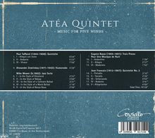Atea Quintet - Music For Five Winds, CD