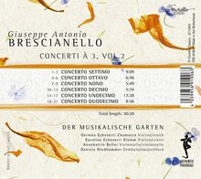 Giuseppe Antonio Brescianello (1690-1758): Concerti a 3 Vol. 2, CD