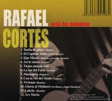 Rafael Cortes: Asi Lo Siento, CD