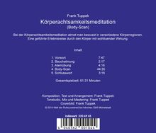 Frank Tuppek: Körperachtsamkeitsmeditation (Body-Scan), CD