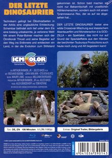 Der letzte Dinosaurier (Blu-ray im Mediabook), Blu-ray Disc