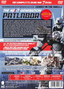 The Next Generation: Patlabor (Komplette Serie im Digipack), 7 DVDs