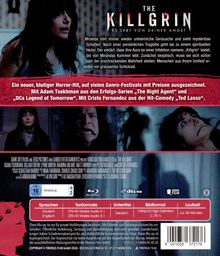 Film: "The Killgrin". Ein Horrorfilm über mysteriöse Geräusche, Schatten und Albträume. Gesichter voller Angst.