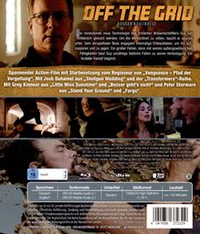 "OFF THE GRID - AUSSER KONTROLLE. Die revolutionär neue Technologie des brillanten Wissenschaftlers Guy soll militärisch genutzt werden."