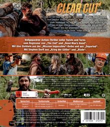 "Clear Cut" Titel. Action-Thriller. Holzfäller in Oregon gegen Drogenkartell. Deutsche und englische Tonspur, Laufzeit ca. 89 Min.