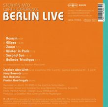 Stephan-Max Wirth (geb. 1968): Berlin Live, CD