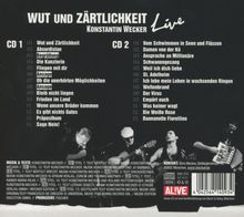 Konstantin Wecker: Wut und Zärtlichkeit (Live), 2 CDs