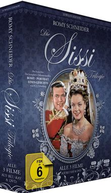 Sissi Trilogie (Juwelen Edition) (Blu-ray &amp; DVD), 3 Blu-ray Discs und 4 DVDs