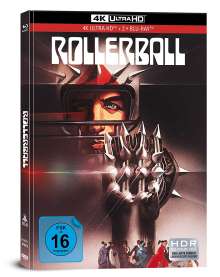 Rollerball (1975) (Ultra HD Blu-ray &amp; Blu-ray im Mediabook), 1 Ultra HD Blu-ray und 2 Blu-ray Discs