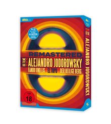 Jodorowsky Re-Mastered - Die Filme von Alejandro Jodorowsky (Limited Edition) (Blu-ray), 3 Blu-ray Discs, 2 CDs und 1 DVD