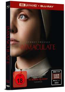 Immaculate (Ultra HD Blu-ray &amp; Blu-ray im Mediabook), 1 Ultra HD Blu-ray und 1 Blu-ray Disc