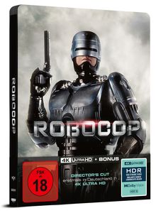 RoboCop (1987) (Director's Cut) (Ultra HD Blu-ray im Steelbook), 1 Ultra HD Blu-ray und 1 Blu-ray Disc