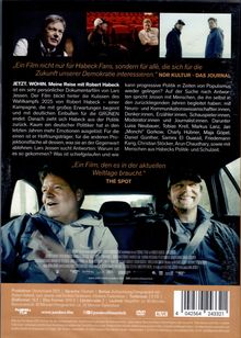 „Ein Film nicht nur für Habeck Fans...“ Text bezieht sich auf eine Dokumentation. Fotos zeigen Menschen in verschiedenen Szenen.