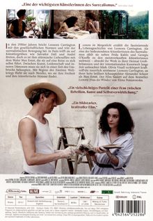 „Eine der wichtigsten Künstlerinnen des Surrealismus.“ Zwei Personen in künstlerischer Arbeit. Informationen zu Ton und Sprache.