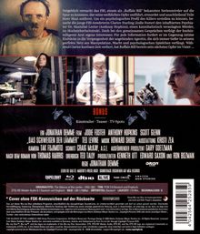 „Bonus: Kinotrailer, Teaser, TV-Spots“. Szene mit maskiertem Mann, Frau in Raum und Mann hinter Gittern.