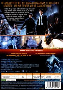 „Die apokalyptische Welt aus Dokjas Lieblingsroman ist Wirklichkeit geworden.“ Verschiedene Figuren in actionreicher Szene.