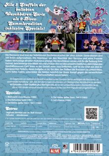 "Alle 5 Staffeln der beliebten Waschbären-Serie als 9-Discs-Sammleredition inklusive Specials!" Bild zeigt Zeichentrickfiguren.