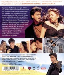 Texte: "Reporter in Ria Banerjee und Ajay Bakshi", Film mit Shah Rukh Khan und Juhi Chawla. Bild: Szenen aus einem Film.