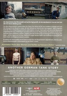 "ANOTHER GERMAN TANK STORY" über eine amerikanische Crew. Oben Fotos von Personen und einem Panzer, unten Filmdetails.