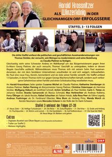 Harald Krassnitzer als Winzerkönig; Staffel 3 der ORF-Serie; Handlungstexte und Darstellerliste; 13 Folgen und Extras.