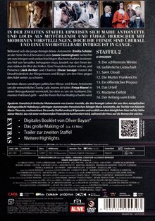 Staffel 2 von "Marie Antoinette": 8 Episoden wie "Der schlimmste Winter" und "Madame Defizit". Extras: Making-of, Trailer.