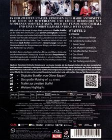 IN DER ZWEITEN STAFFEL ERWEISEN SICH MARIE ANTOINETTE UND LOUIS ALS MITFÜHLENDE UND FÄHIGE HERRSCHER MIT MODERNEN VORSTELLUNGEN.